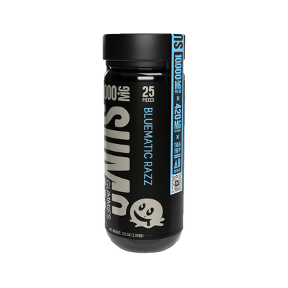 Half Baked Huuge Sumo Gummies (10,000mg+ 25ct Jar) Bluematic Razz
