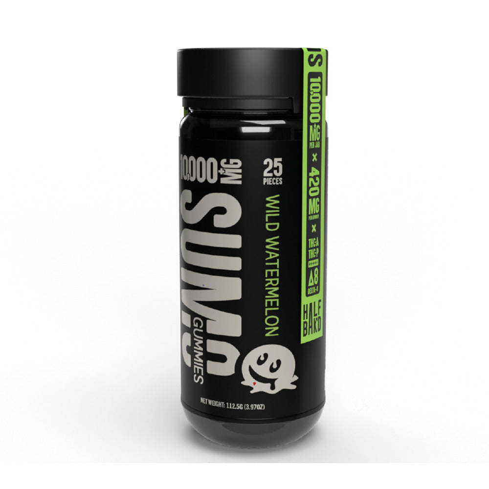 Half Baked Huuge Sumo Gummies (10,000mg+ 25ct Jar) Wild Watermelon