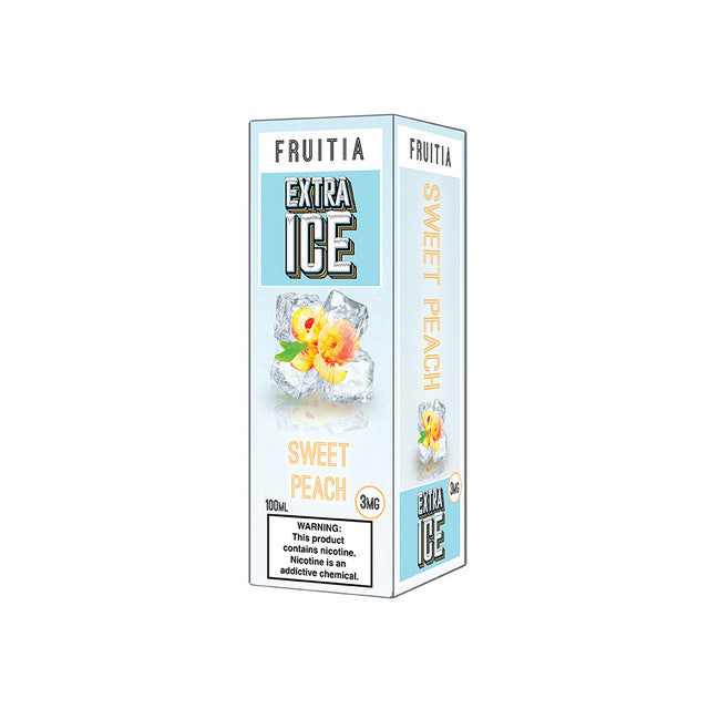 Fresh Farms FRUITIA Salt Series E-Liquid 30mL (Salt Nic) | Sweet Peach Ice with packaging