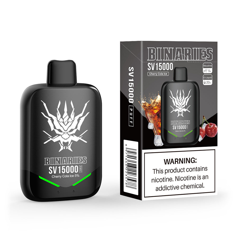 HorizonTech Binaries Cabin Disposable SV | 15000 Puffs | 20mL | 50mg | MOQ 10 | Cherry Cola Ice with packaging