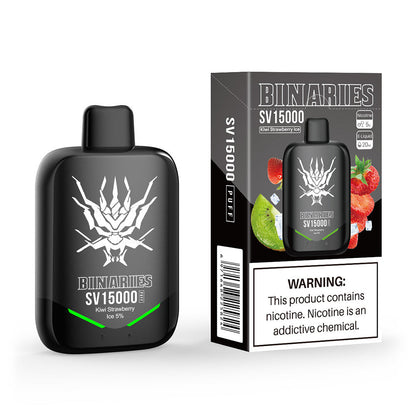 HorizonTech Binaries Cabin Disposable SV | 15000 Puffs | 20mL | 50mg | MOQ 10 | Kiwi Strawberry Ice with packaging