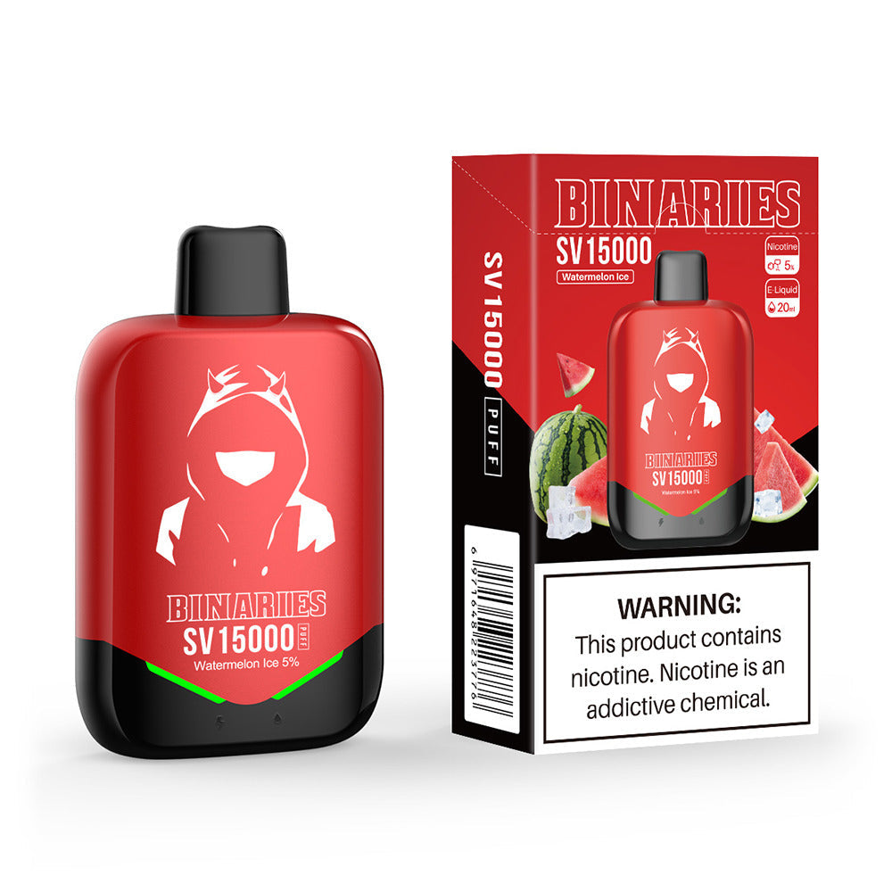 HorizonTech Binaries Cabin Disposable SV | 15000 Puffs | 20mL | 50mg | MOQ 10 | Watermelon Ice with packaging