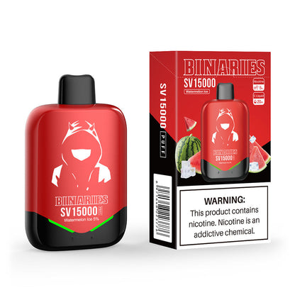 HorizonTech Binaries Cabin Disposable SV | 15000 Puffs | 20mL | 50mg | MOQ 10 | Watermelon Ice with packaging