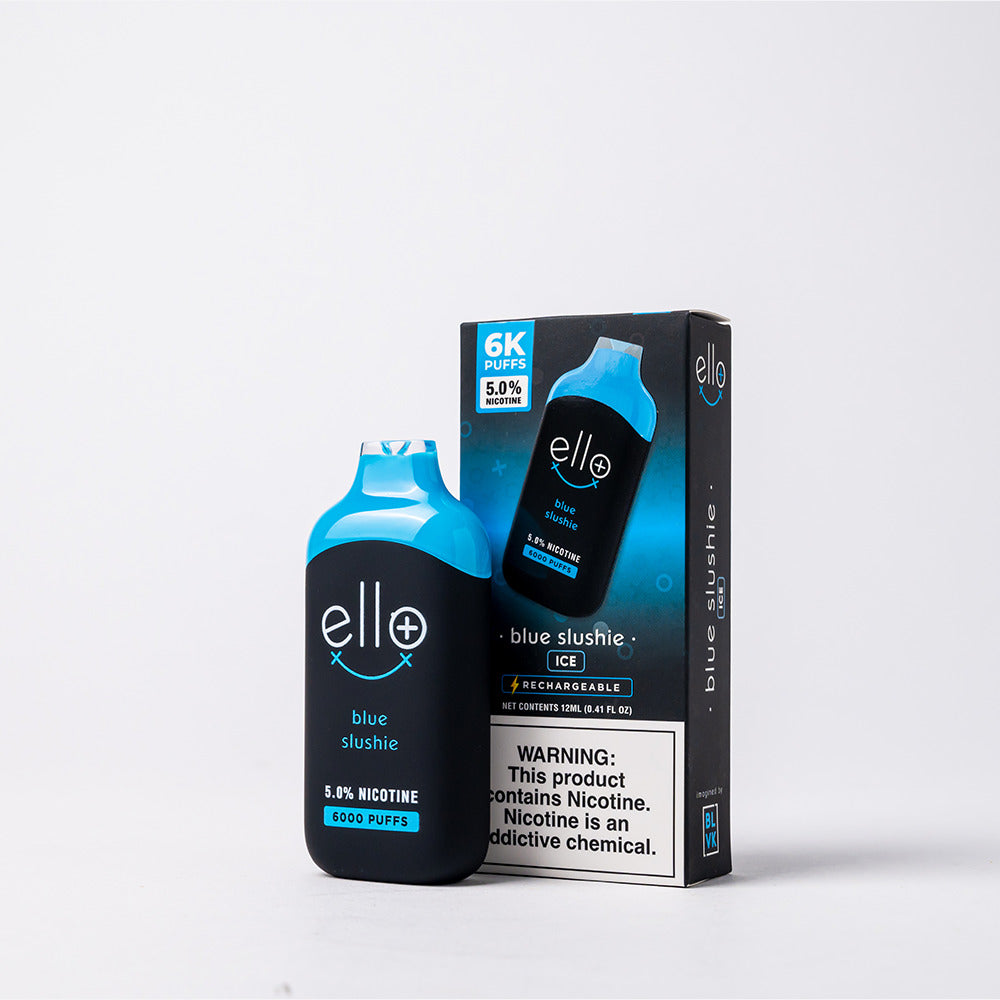 BLVK Ello Plus Disposable 6000 Puffs 12mL 50mg | MOQ 10 Blue Slushie