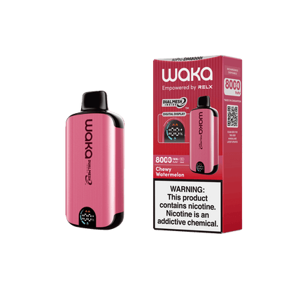 WAKA SoPro DM8000 Disposable | 8000 Puffs | 14mL | 50mg | MOQ 10 | Chewy Watermelon with Packaging
