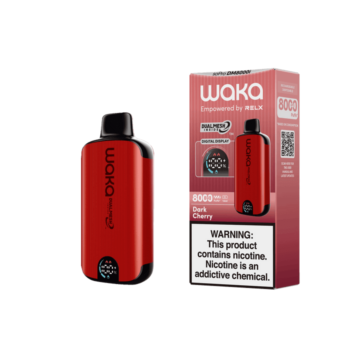 WAKA SoPro DM8000 Disposable 8000 Puff 14mL 50mg | MOQ 10 Dark Cherry with Packaging