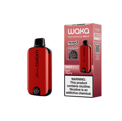 WAKA SoPro DM8000 Disposable | 8000 Puffs | 14mL | 50mg | MOQ 10 | Dark Cherry with Packaging