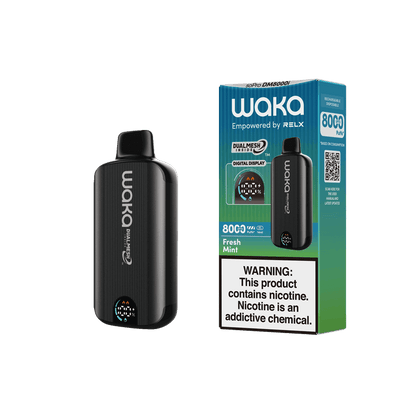 WAKA SoPro DM8000 Disposable | 8000 Puffs | 14mL | 50mg | MOQ 10 | Fresh Mint with Packaging
