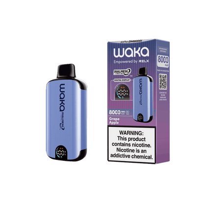 WAKA SoPro DM8000 Disposable | 8000 Puffs | 14mL | 50mg | MOQ 10 | Grape Apple with Packaging