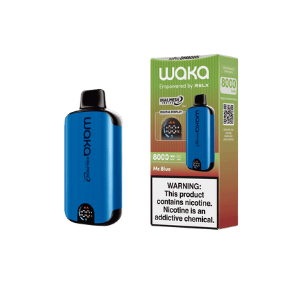 WAKA SoPro DM8000 Disposable | 8000 Puffs | 14mL | 50mg | MOQ 10 | Mr. Blue with Packaging