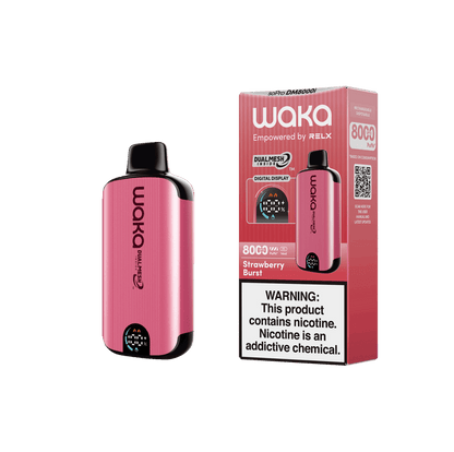 WAKA SoPro DM8000 Disposable | 8000 Puffs | 14mL | 50mg | MOQ 10 | Strawberry Burst with Packaging
