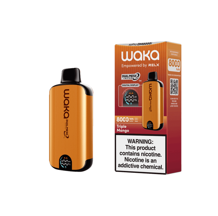 WAKA SoPro DM8000 Disposable 8000 Puff 14mL 50mg | MOQ 10 Triple Mango with Packaging