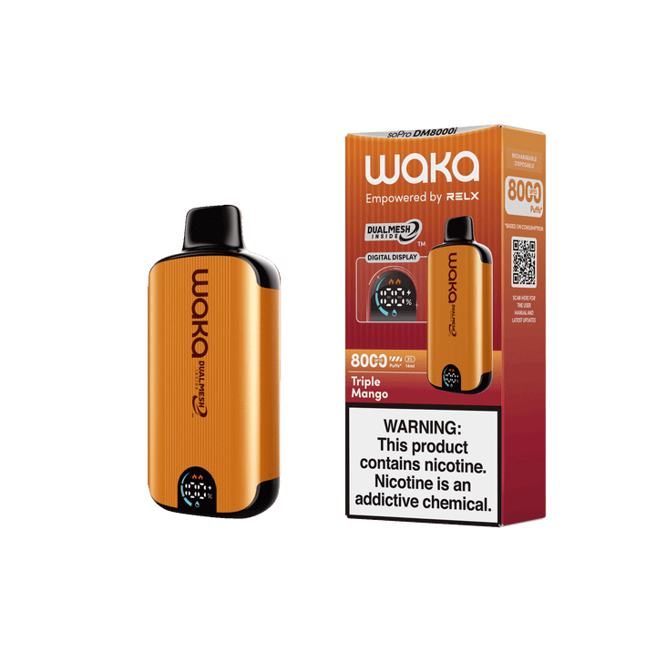 WAKA SoPro DM8000 Disposable | 8000 Puffs | 14mL | 50mg | MOQ 10 | Triple Mango with Packaging