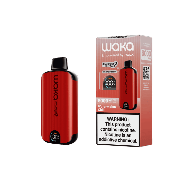 WAKA SoPro DM8000 Disposable | 8000 Puffs | 14mL | 50mg | MOQ 10 | Watermelon Chill with Packaging