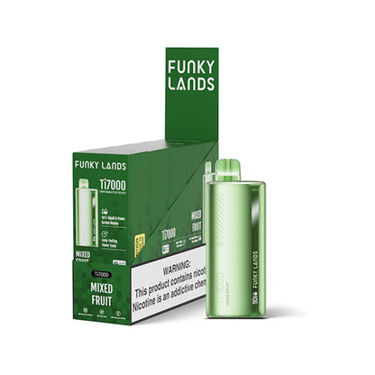 Funky Lands Ti7000 Disposable 7000 Puffs 12.8mL 40-50mg – MOQ 5 - Mixed Fruit
