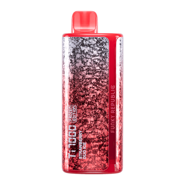 Funky Lands Ti7000 Disposable 7000 Puffs 12.8mL 40-50mg – MOQ 5 - Strawberry Duo Ice