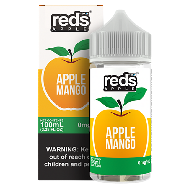 7Daze Reds Series E-Liquid 100mL (Freebase) Mango with packaging