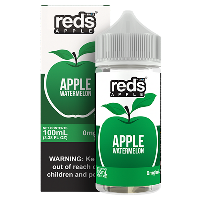 7Daze Reds Series E-Liquid 100mL (Freebase) Watermelon with packaging