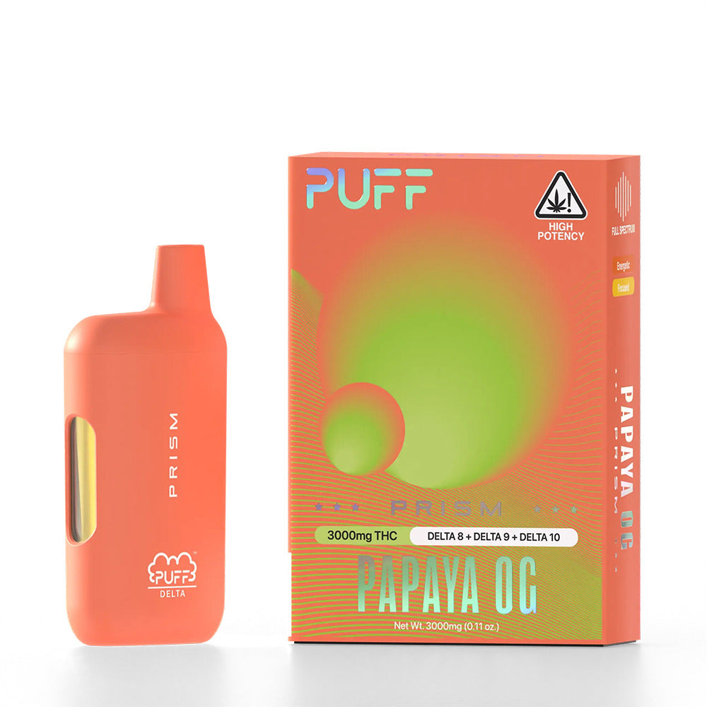 Puff Prism D8 + D9 + D10 Disposable (3g) Papaya OG