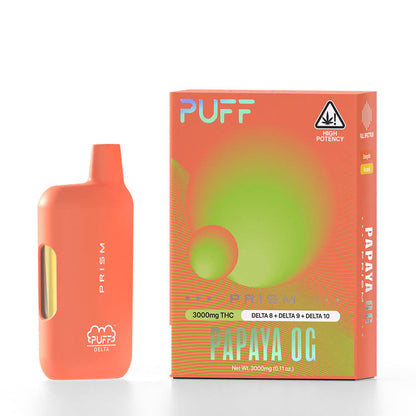 Puff Prism D8 + D9 + D10 Disposable (3g) Papaya OG