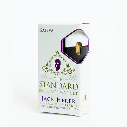 The Standard Rare-Blend Delta Disposable 2g -Jack Herer HHC + CBG + CBD + THCV + HHCP (2g)