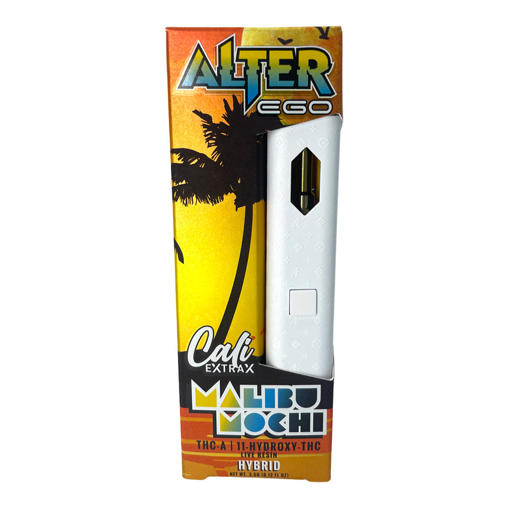 Cali ExtraX Alter Ego Live Resin THCA + D11 Disposable (3.5g) | Malibu Mochi with Packaging