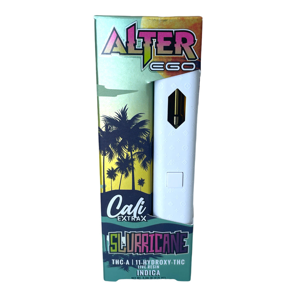 Cali ExtraX Alter Ego Live Resin THCA + D11 Disposable (3.5g) | Slurricane with Packaging