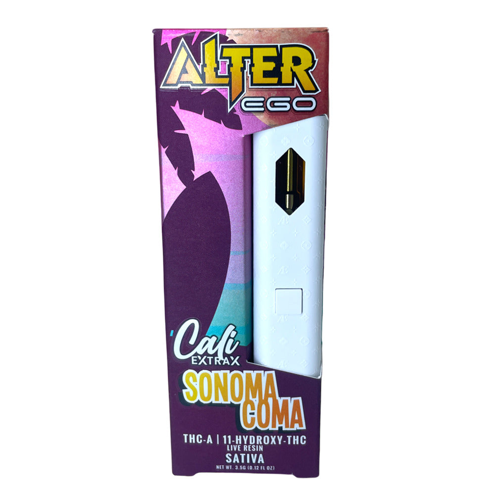 Cali ExtraX Alter Ego Live Resin THCA + D11 Disposable (3.5g) | Sonoma Coma with Packaging