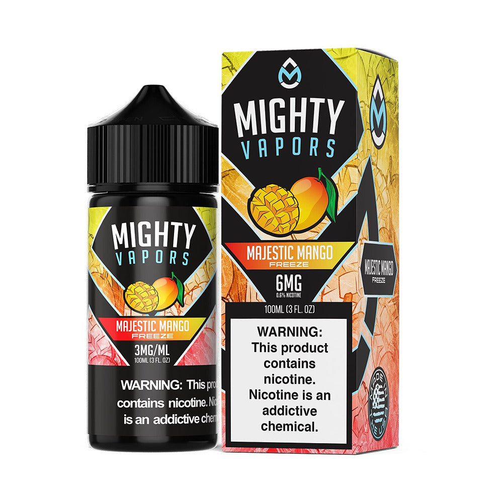 Mighty Vapors E-Juice 100mL (Freebase) | Majestic Mango Freeze