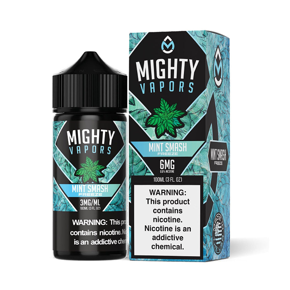 Mighty Vapors E-Juice 100mL (Freebase) | Mint Smash Freeze