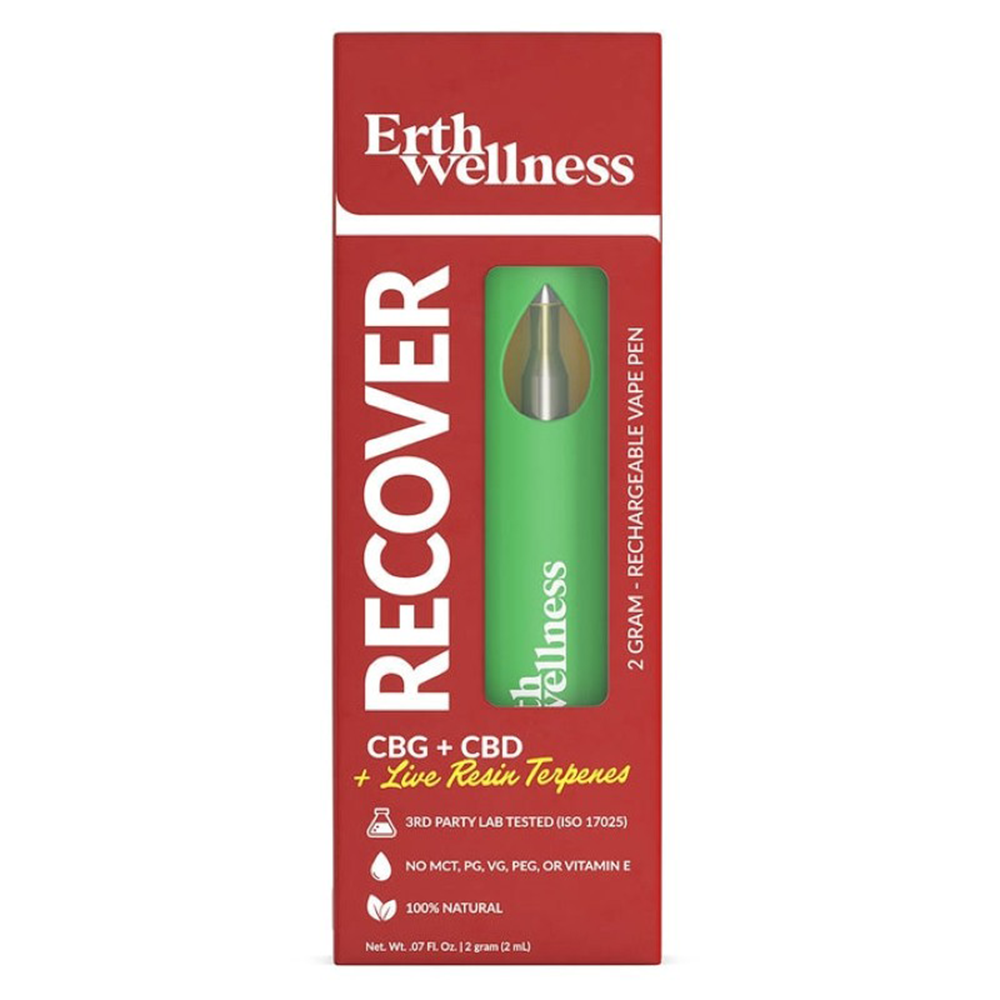 ERTH CBD Disposables (2g) | Recover CBG + CBD + LR
 with Packaging