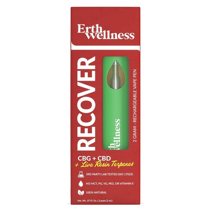 ERTH CBD Disposables (2g) | Recover CBG + CBD + LR
 with Packaging
