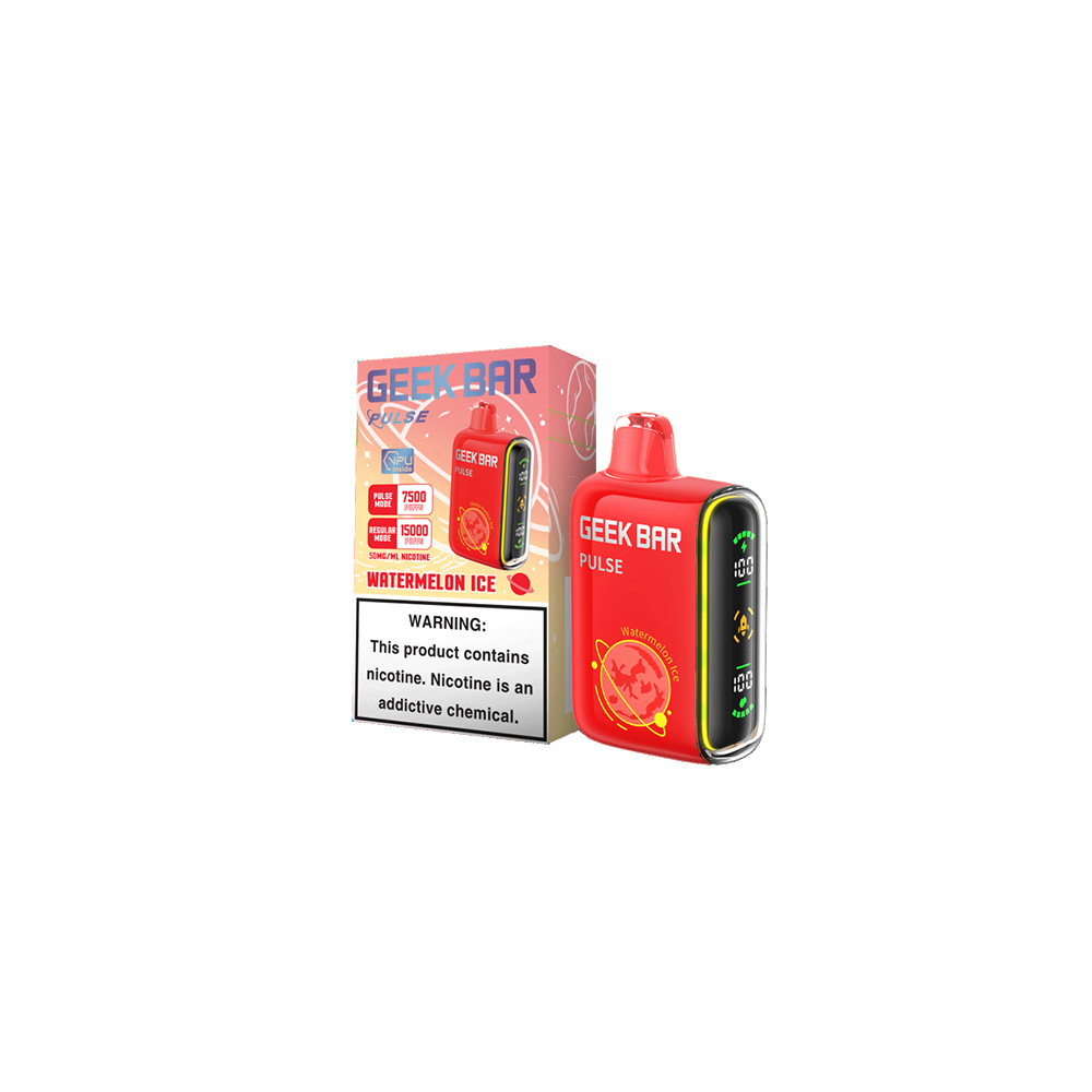 Geek Bar Pulse Disposable 15000 Puff 16mL 50mg • MOQ 5- Watermelon Ice