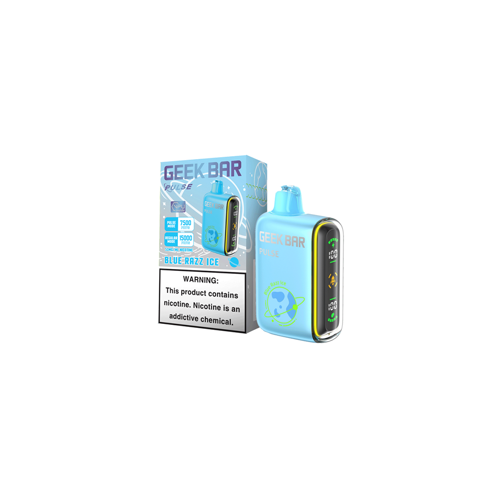 Geek Bar Pulse Disposable 15000 Puff 16mL 50mg • MOQ 5- Blue Razz Ice