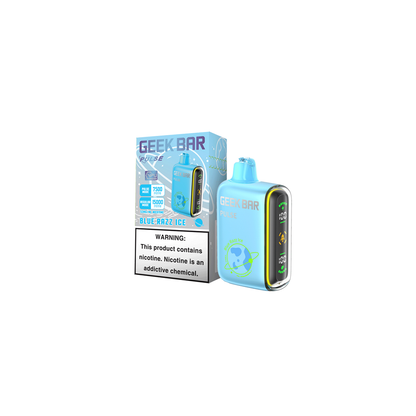 Geek Bar Pulse Disposable | 15000 Puffs | 16mL | 50mg | MOQ 5 | Blue Razz Ice with packaging