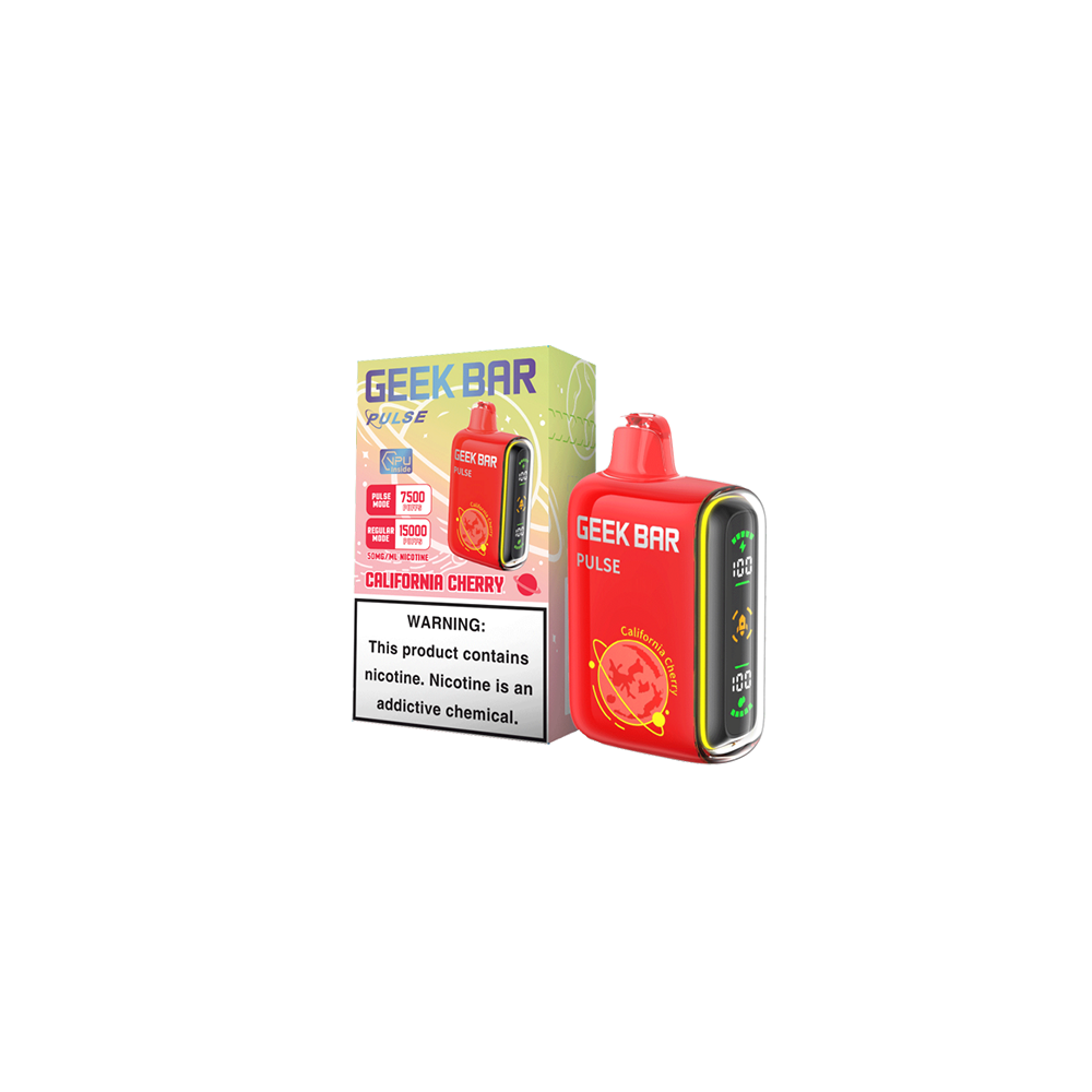 Geek Bar Pulse Disposable 15000 Puff 16mL 50mg • MOQ 5- California Cherry