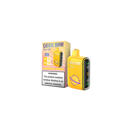 Geek Bar Pulse Disposable | 15000 Puffs | 16mL | 50mg | MOQ 5 | Strawberry Banana with packaging