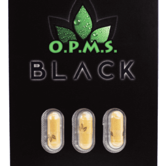 OPMS Kratom (Black/Gold) Series Capsules (10-Pack) Black Series Kratom (3ct Pack)(x10 Packs)