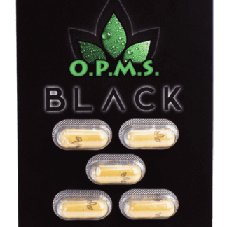 OPMS Kratom (Black/Gold) Series Capsules (10-Pack) Black Series Kratom (5ct Pack)(x10 Packs)