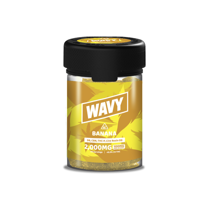 Wavy D8 + CBN + THCP + LR D9 Gummies (2000mg 20ct Jar) Banana