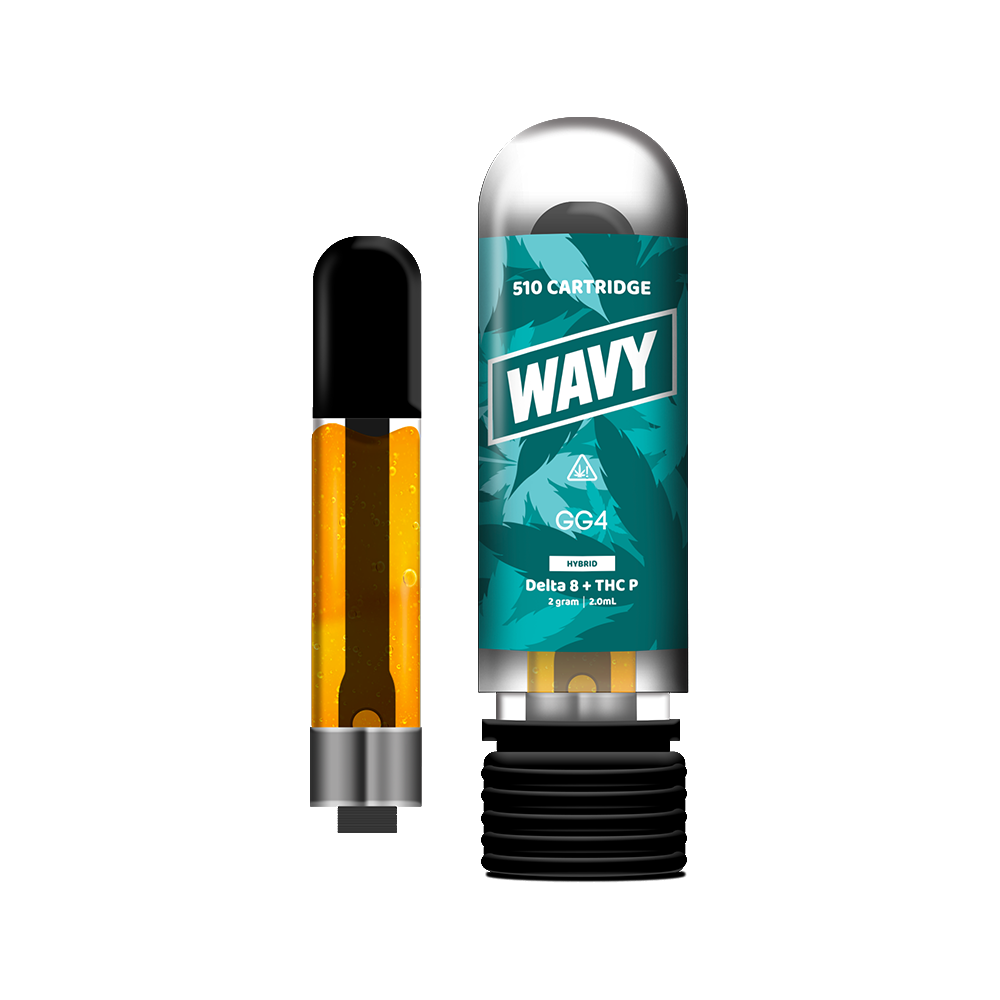 Wavy D8 + THCP Cartridges (2g) GC4 with Packaging