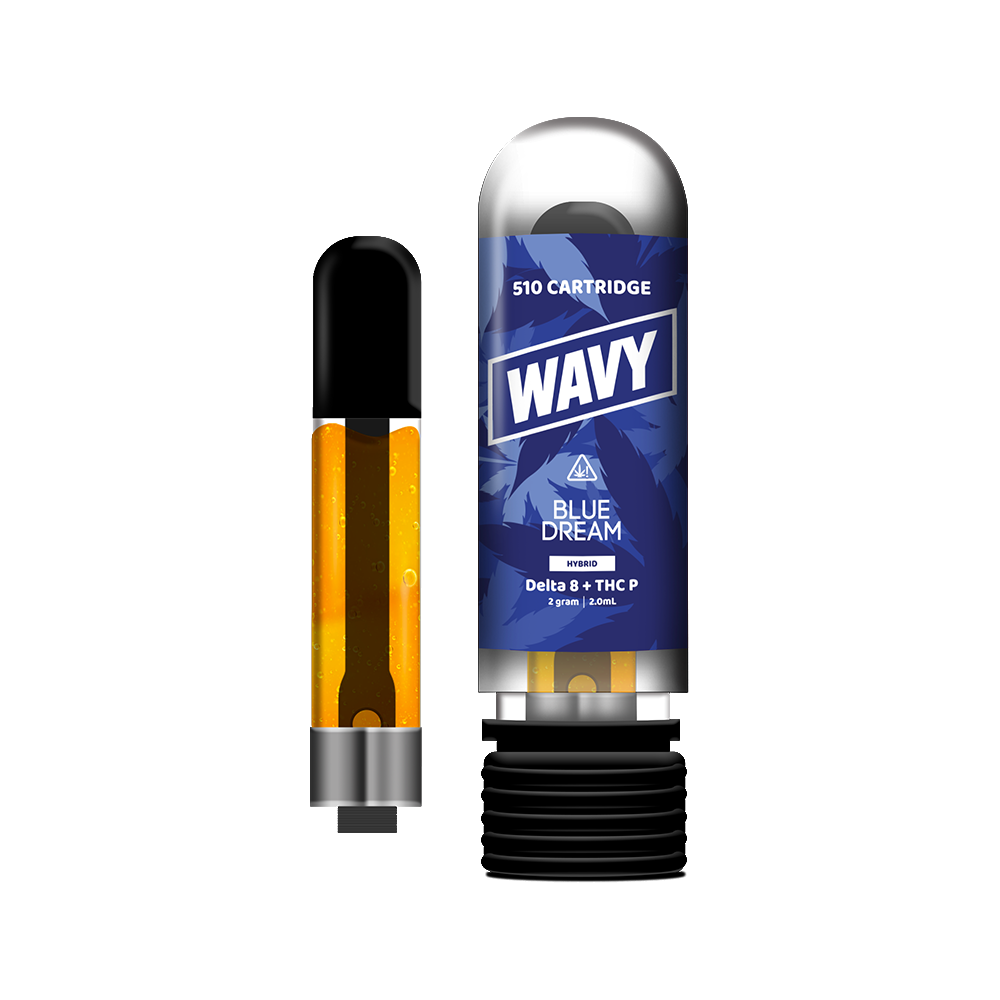 Wavy D8 + THCP Cartridges (2g)  Blue Dream  with Packaging