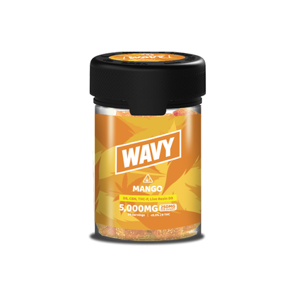 Wavy D8 + CBN + THCP + LR D9 Gummies (5000mg 20ct Jar) Mango