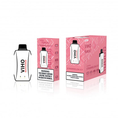 Viho Turbo Disposable | 10000 Puffs | 17mL | 50mg | MOQ 5 | Strawmelon Icy with packaging