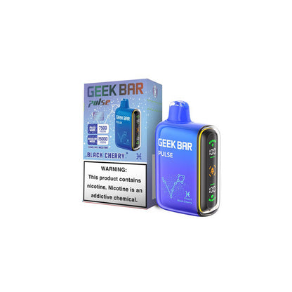 Geek Bar Pulse Disposable | 15000 Puffs | 16mL | 50mg | MOQ 5 | Black Cherry with packaging