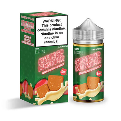 Jam Monster Series E-Liquid 100mL - Freebase - Custard Gingerbread Crunch