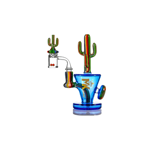 MKGlass MK206 Glass Cactus Dab Kit Water Pipe | Blue