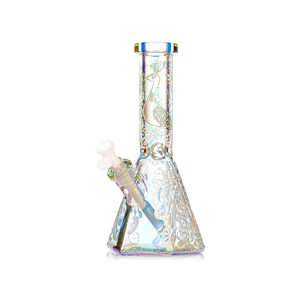 MKGlass MK201 Peacock Beaker 12″ Water Pipe | Neo