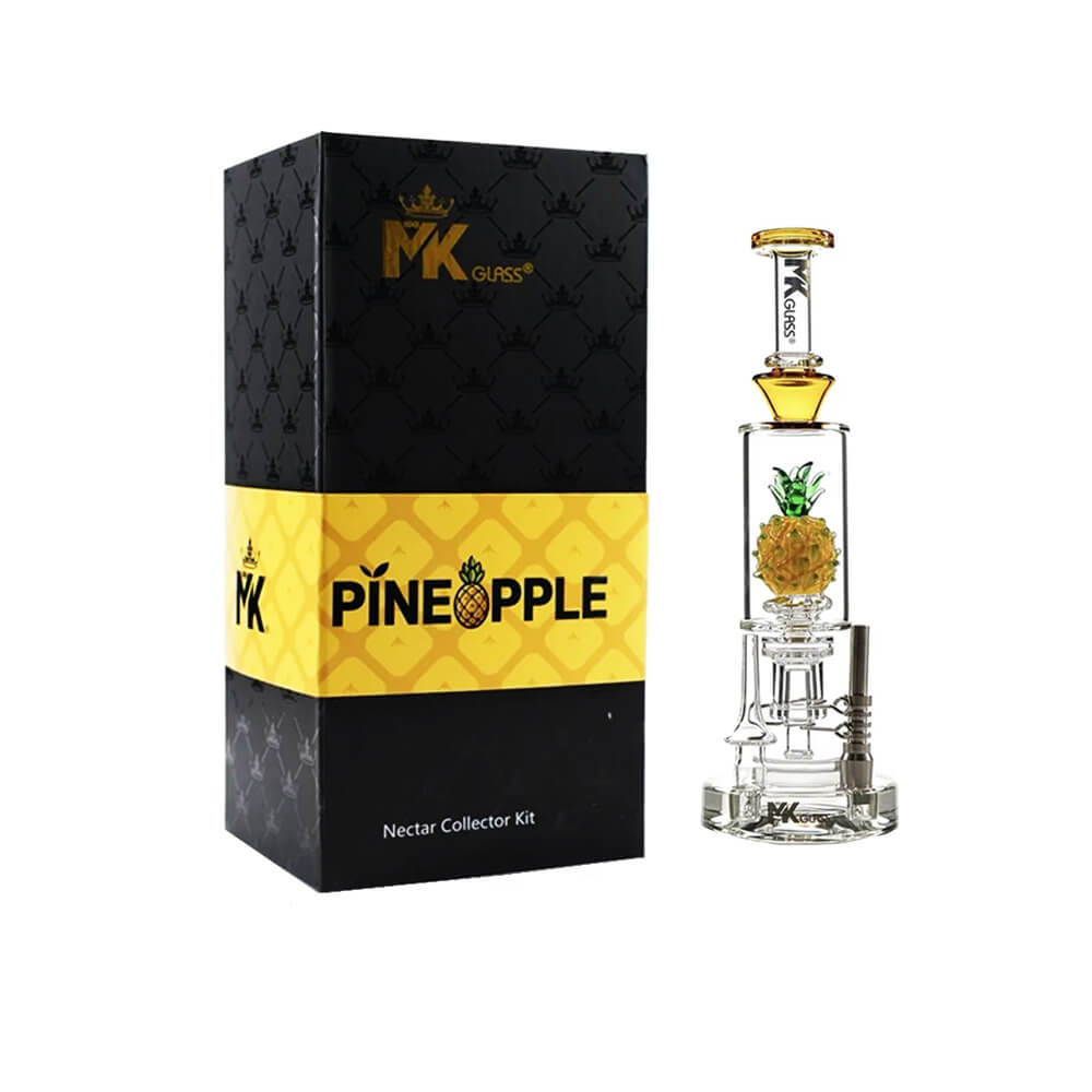 MKGlass MK100 Pineapple Glass Nectar Collector Kit | Brown