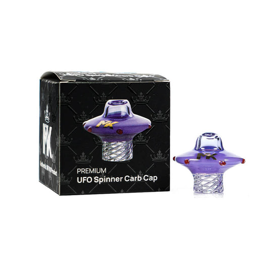 MKGlass MKCC2 UFO Spinner Glass Carb Cap | Purple